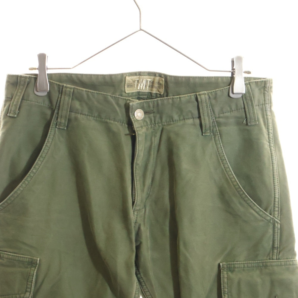 T.M.T(ティーエムティー) コットン ミリタリー ストレート カーゴパンツ カーキ TPT-F0807