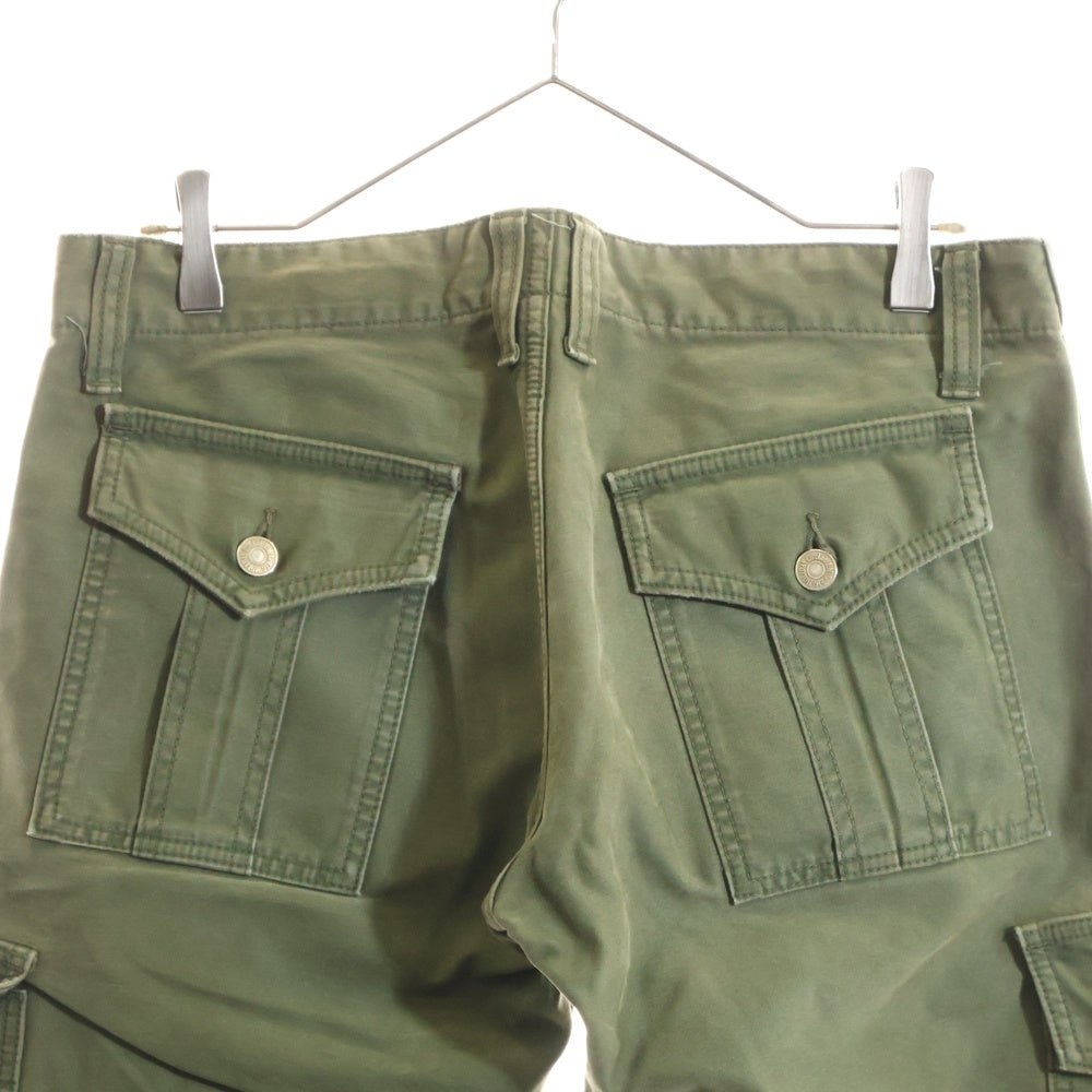 T.M.T(ティーエムティー) コットン ミリタリー ストレート カーゴパンツ カーキ TPT-F0807