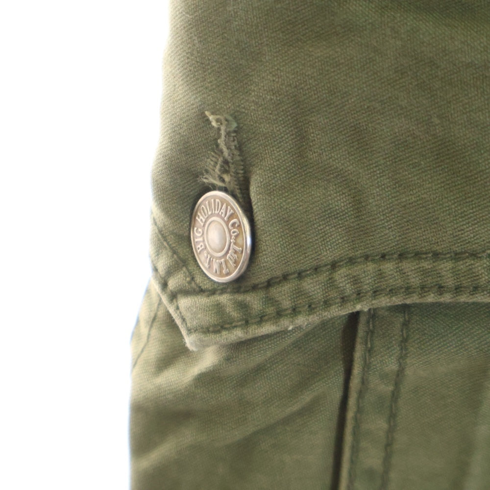 T.M.T(ティーエムティー) コットン ミリタリー ストレート カーゴパンツ カーキ TPT-F0807