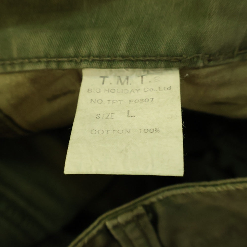 T.M.T(ティーエムティー) コットン ミリタリー ストレート カーゴパンツ カーキ TPT-F0807