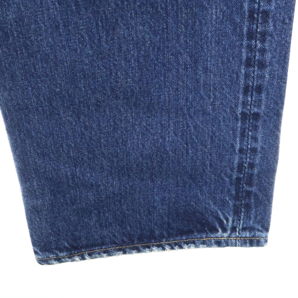 HYSTERIC GLAMOUR(ヒステリックグラマー) ロックスタッズ ウォッシュド クラッシュ ストレート デニム パンツ インディゴ 0204AP10