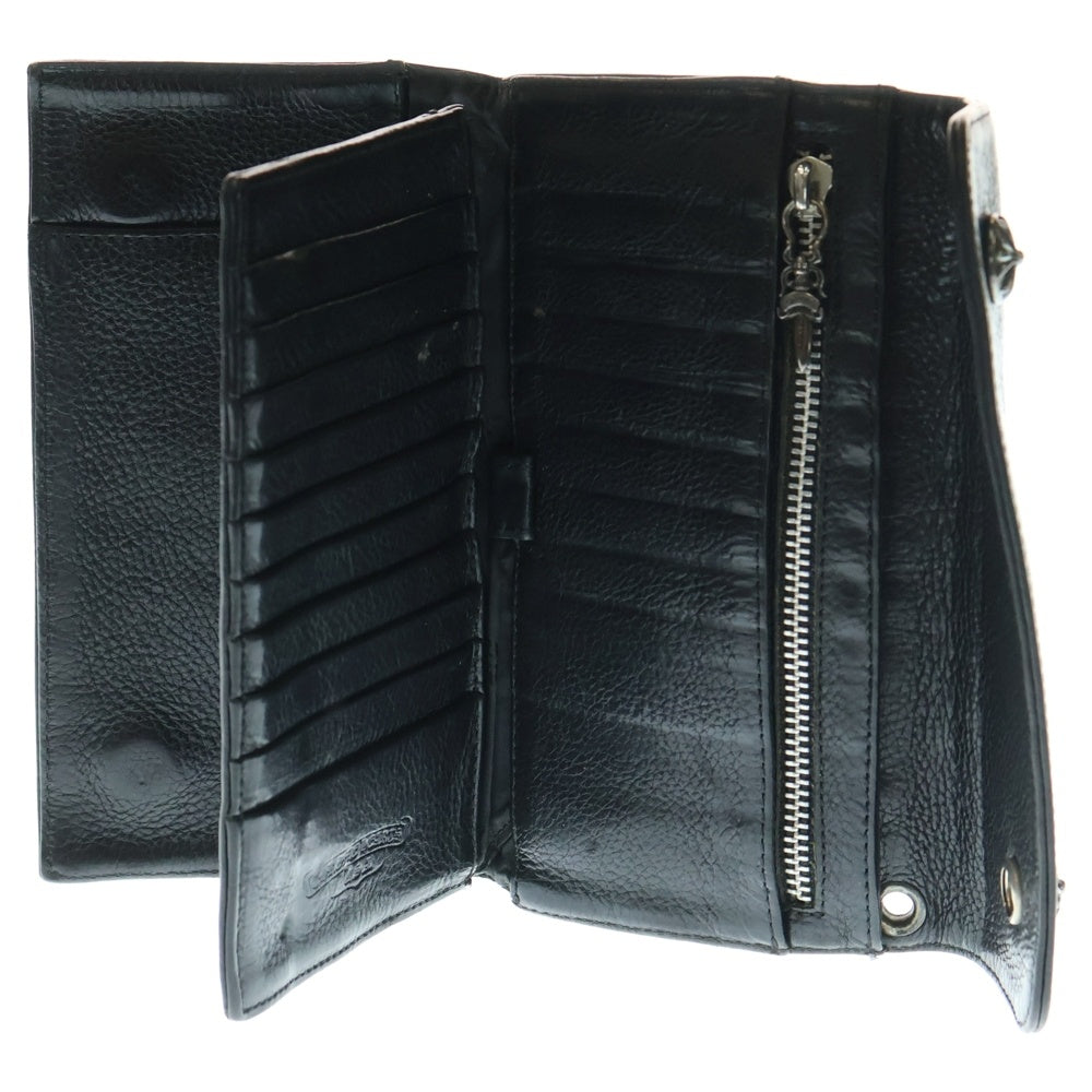 CHROME HEARTS(クロムハーツ) WAVE ウェーブ レザーウォレット 財布 ブラック BCA374