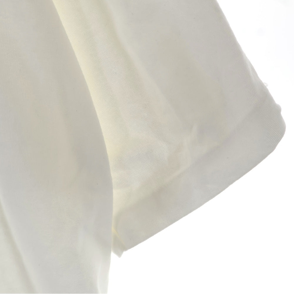 SAINT MICHAEL(セントマイケル) 24SS RIBON SAINT SS TEE リボン セント クルーネック カットソー 半袖Tシャツ ホワイト SM-YS8-0000-011