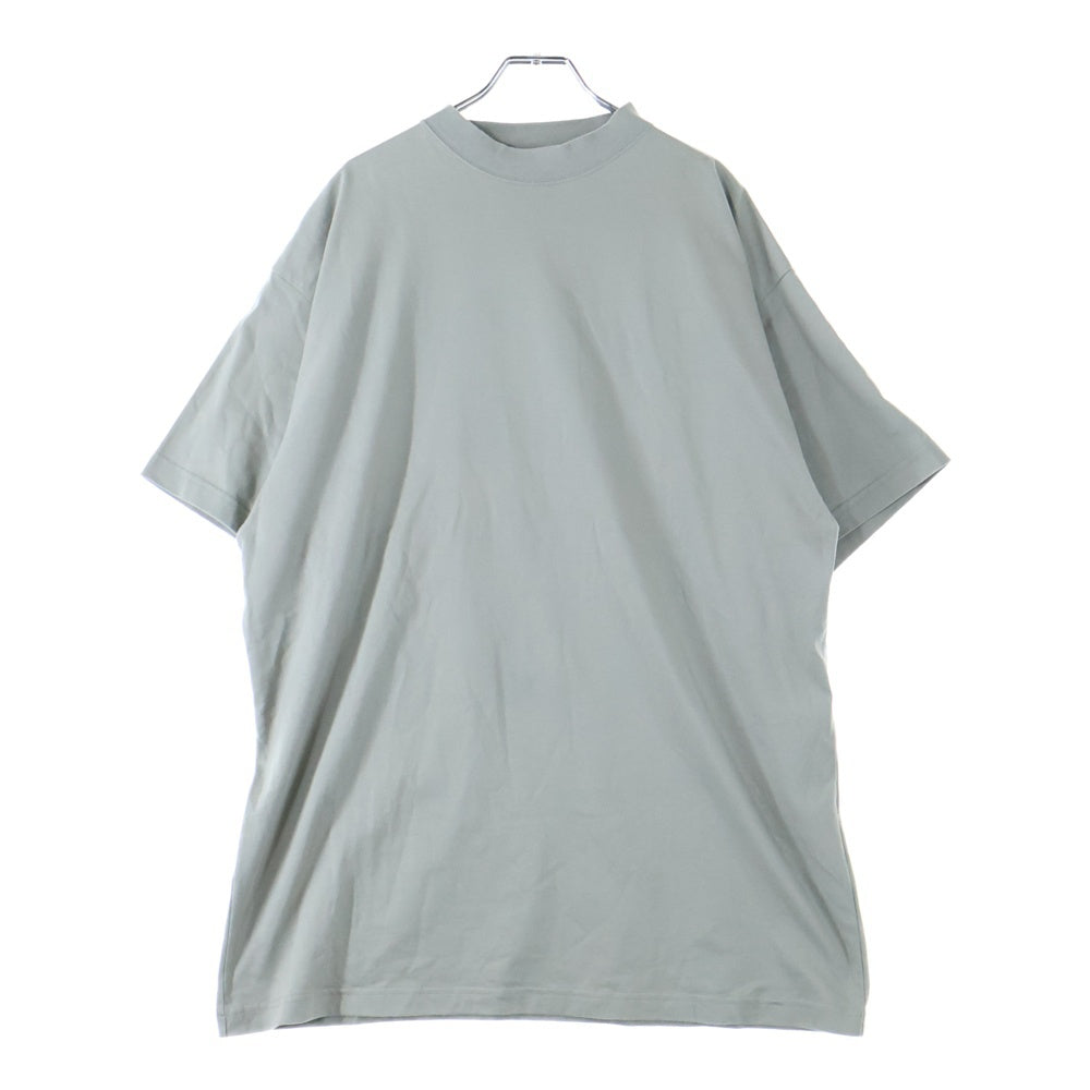 BALENCIAGA(バレンシアガ) LOGO EMBROIDERED OVERSIZED ロゴエンブロイダリーデザイン クルーネック カットソー 半袖Tシャツ グレー 712398 TLVF3