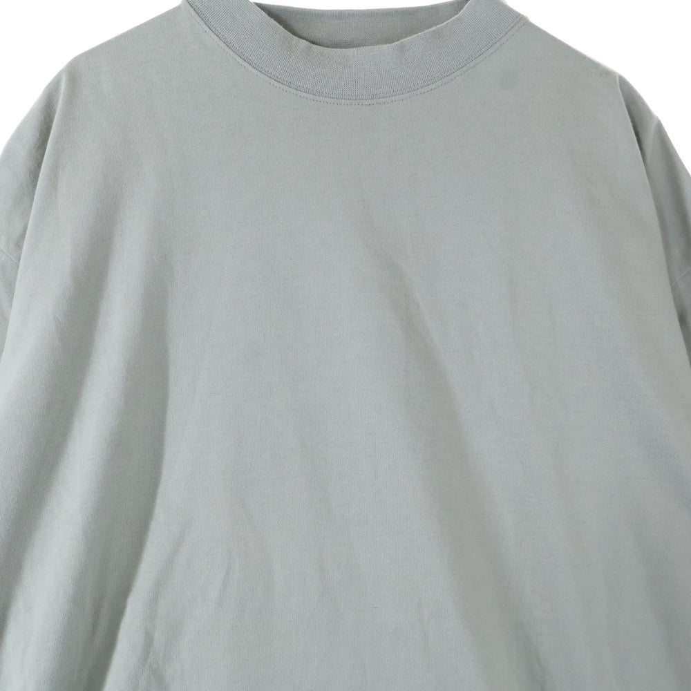 BALENCIAGA(バレンシアガ) LOGO EMBROIDERED OVERSIZED ロゴエンブロイダリーデザイン クルーネック カットソー 半袖Tシャツ グレー 712398 TLVF3