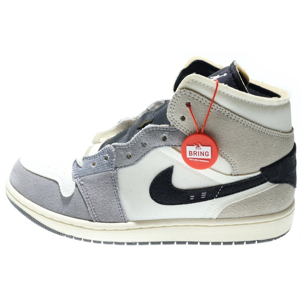 NIKE(ナイキ) AIR JORDAN 1 MID SE CRAFT CEMENT GREY エアジョーダン ミッド クラフト セメントグレー ミッドスニーカー グレー US9.5/27.5cm DZ4136‐002