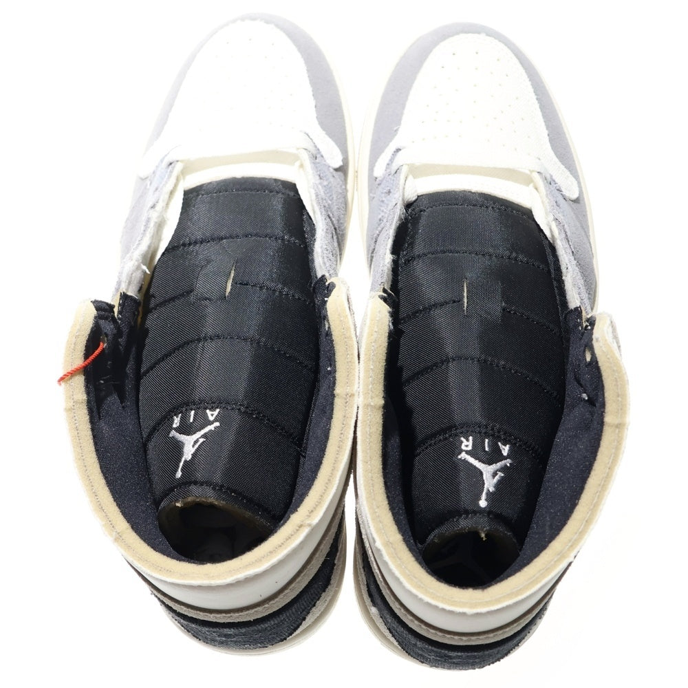 NIKE(ナイキ) AIR JORDAN 1 MID SE CRAFT CEMENT GREY エアジョーダン ミッド クラフト セメントグレー ミッドスニーカー グレー US9.5/27.5cm DZ4136‐002