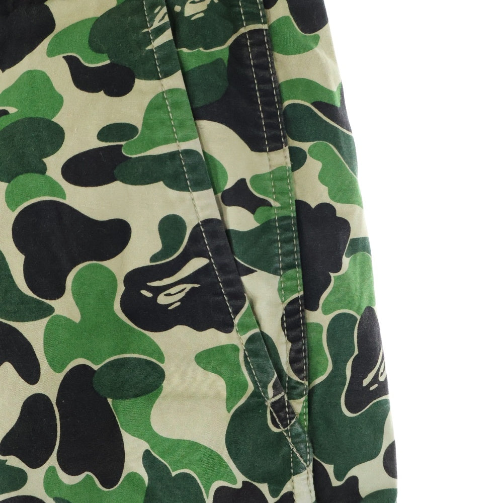 A BATHING APE(アベイシングエイプ) ×UNDEFEATED ABC 6POCKET PANTS アンディフィーテッド ABCカモ柄 総柄 マルチポケット ジップアップ カーゴパンツ グリーン 001PTE231903X