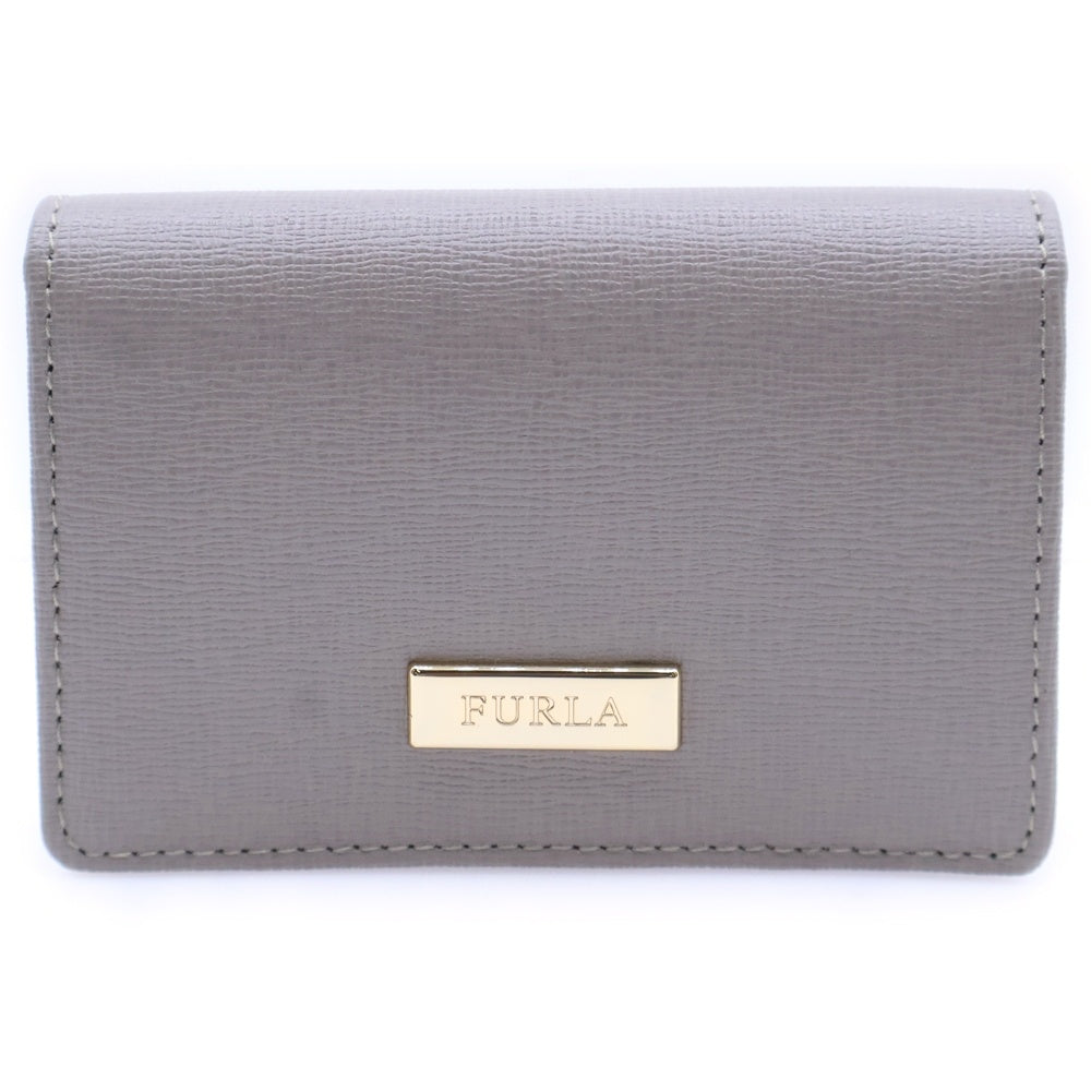 FURLA(フルラ) レザー カード ケース グレー