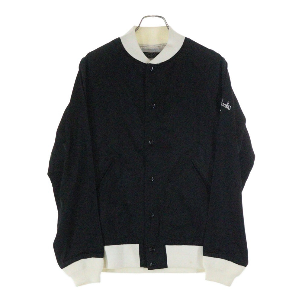 Coal Black(コールブラック) 7B バックイーグルデザイン アームエンブロイダリーデザイン ダブルポケット スカジャン ジャケット ブラック