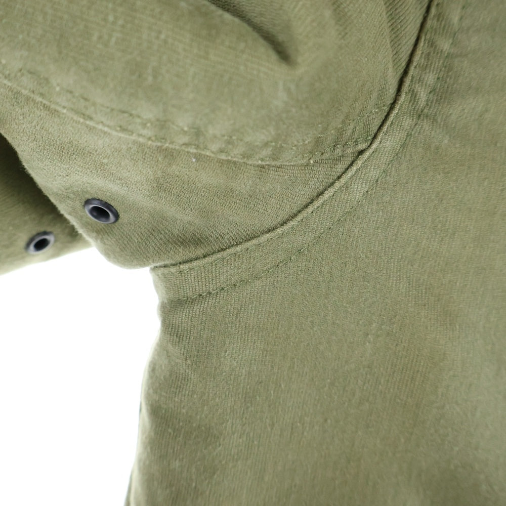 WACKO MARIA(ワコマリア) 両面ロゴデザインプリント 6B ダブルポケット ファー切り替え N1 デッキジャケット カーキ