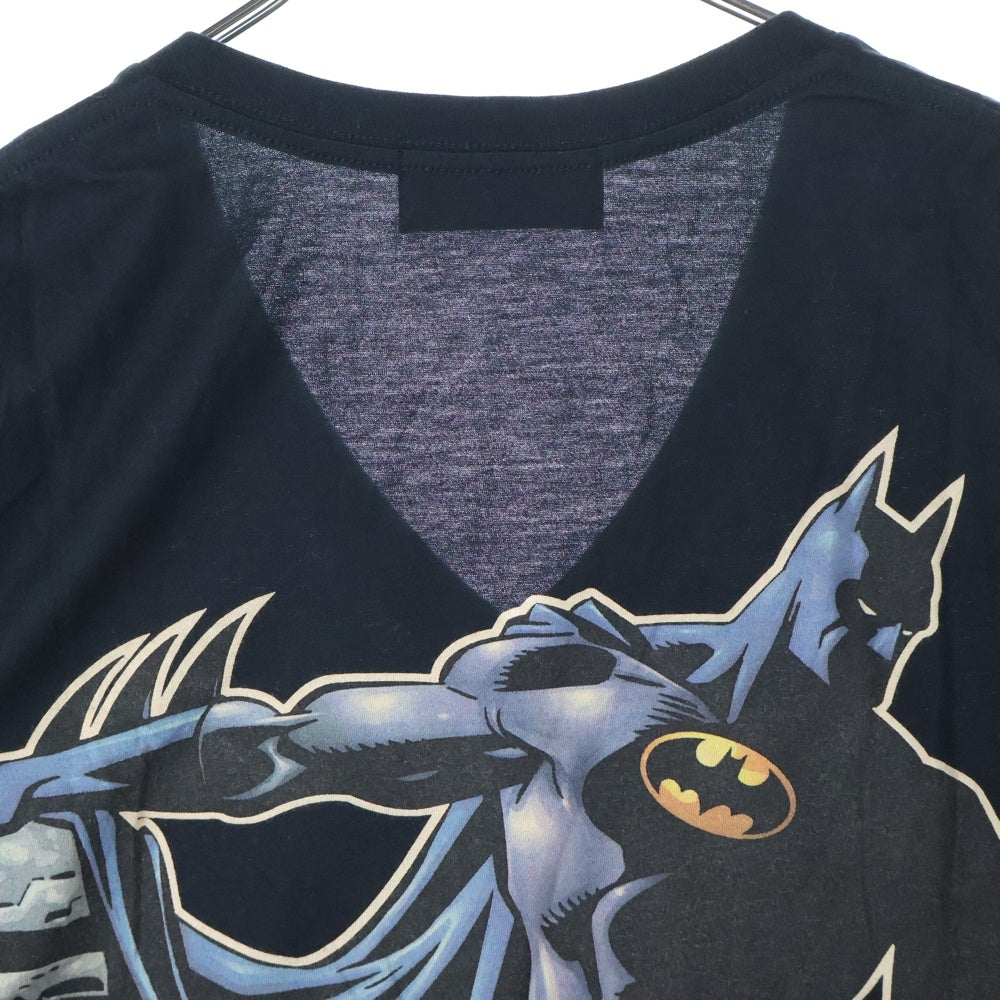 Coal Black(コールブラック) BATMAN PRINT TEE バッドマン プリント Vネック 半袖Tシャツ カットソー ブラック