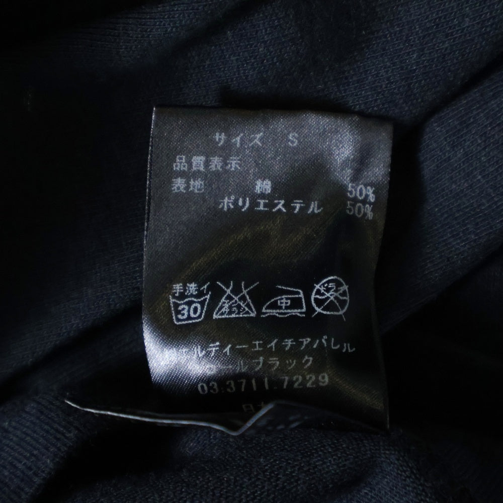 Coal Black(コールブラック) SHES MINE シーイズ マイン ナンバリングデザイン Vネック カットソー 半袖Tシャツ ブラック