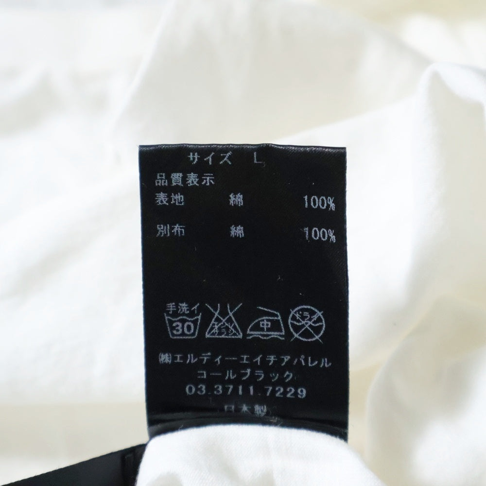 Coal Black(コールブラック) バッグウイングロゴデザイン クルーネック カットソー 半袖Tシャツ ホワイト