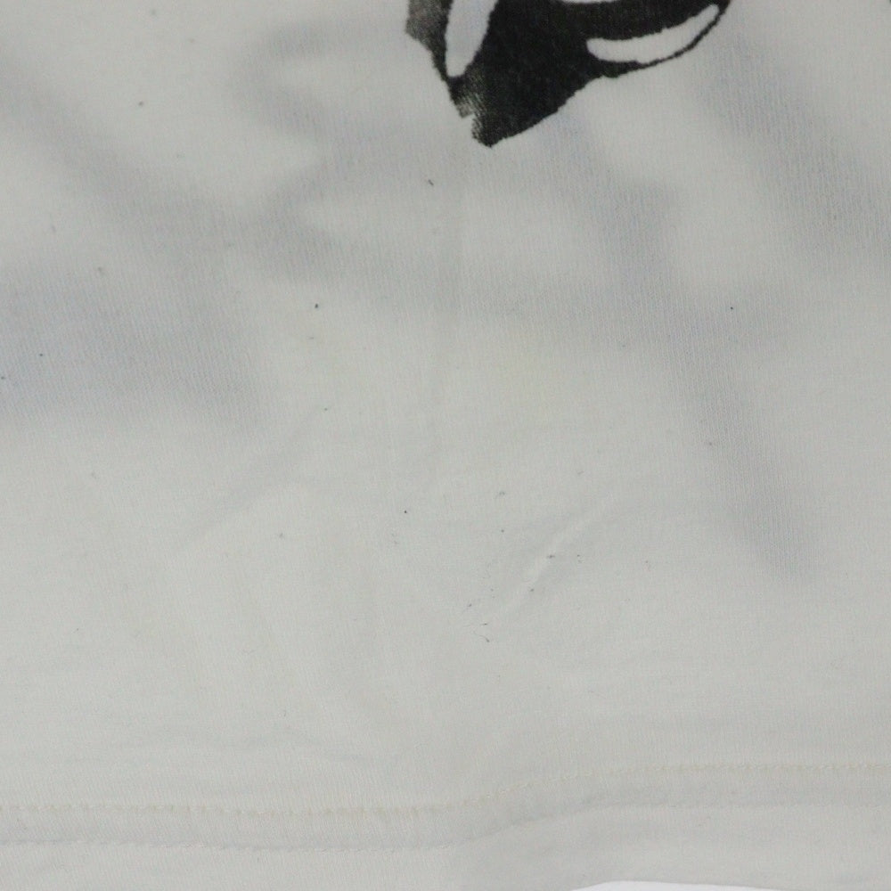 Coal Black(コールブラック) イーグルロゴ プリント クルーネック ノースリーブ タンクトップ カットソー ホワイト