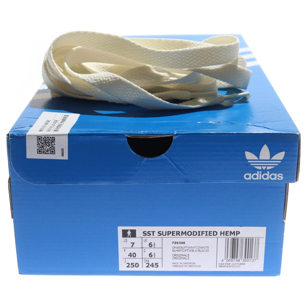 adidas(アディダス) SST SUPERMODIFIED HEMP スーパースター モディファイド ヘンプ ローカットスニーカー ブルー/ホワイト US7/25cm FZ6368