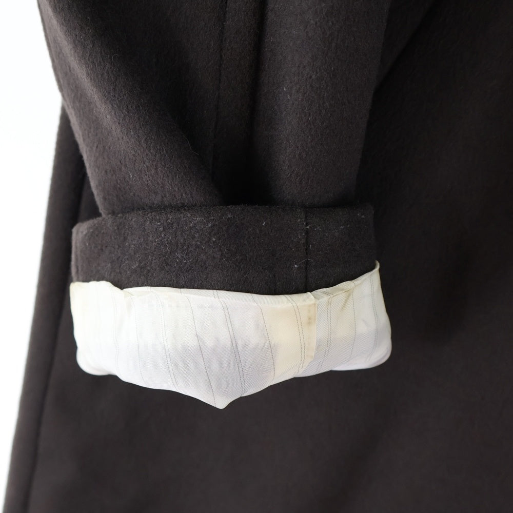 Paul Smith(ポールスミス) 裏地星座柄 5B シングル メルトンウールロングコート ジャケット ブラウン PP-RM-33141