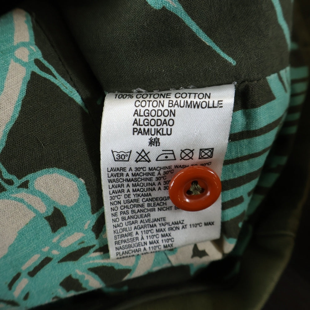 DIESEL(ディーゼル) 裏地総柄 コットン ジップアップ ジャケット ブルゾン カーキ