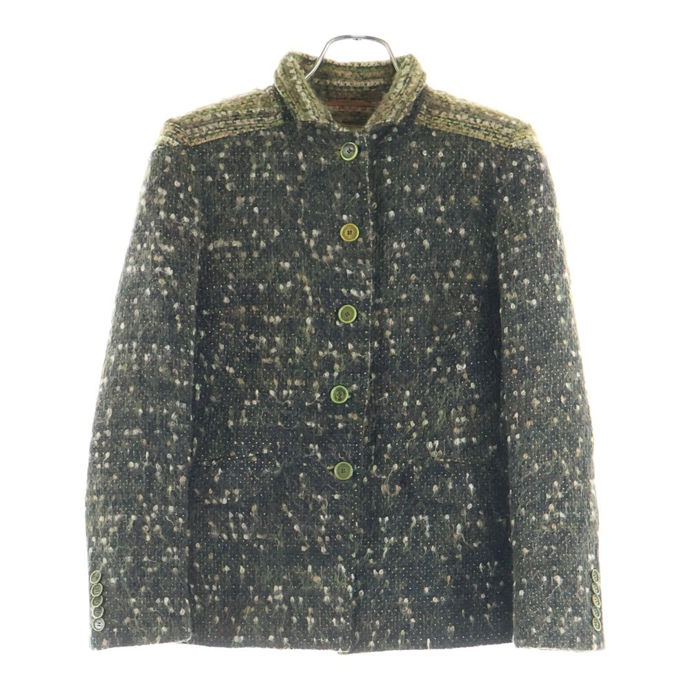 ETRO(エトロ) ウール ツイード ジャケット グリーン レディース 14