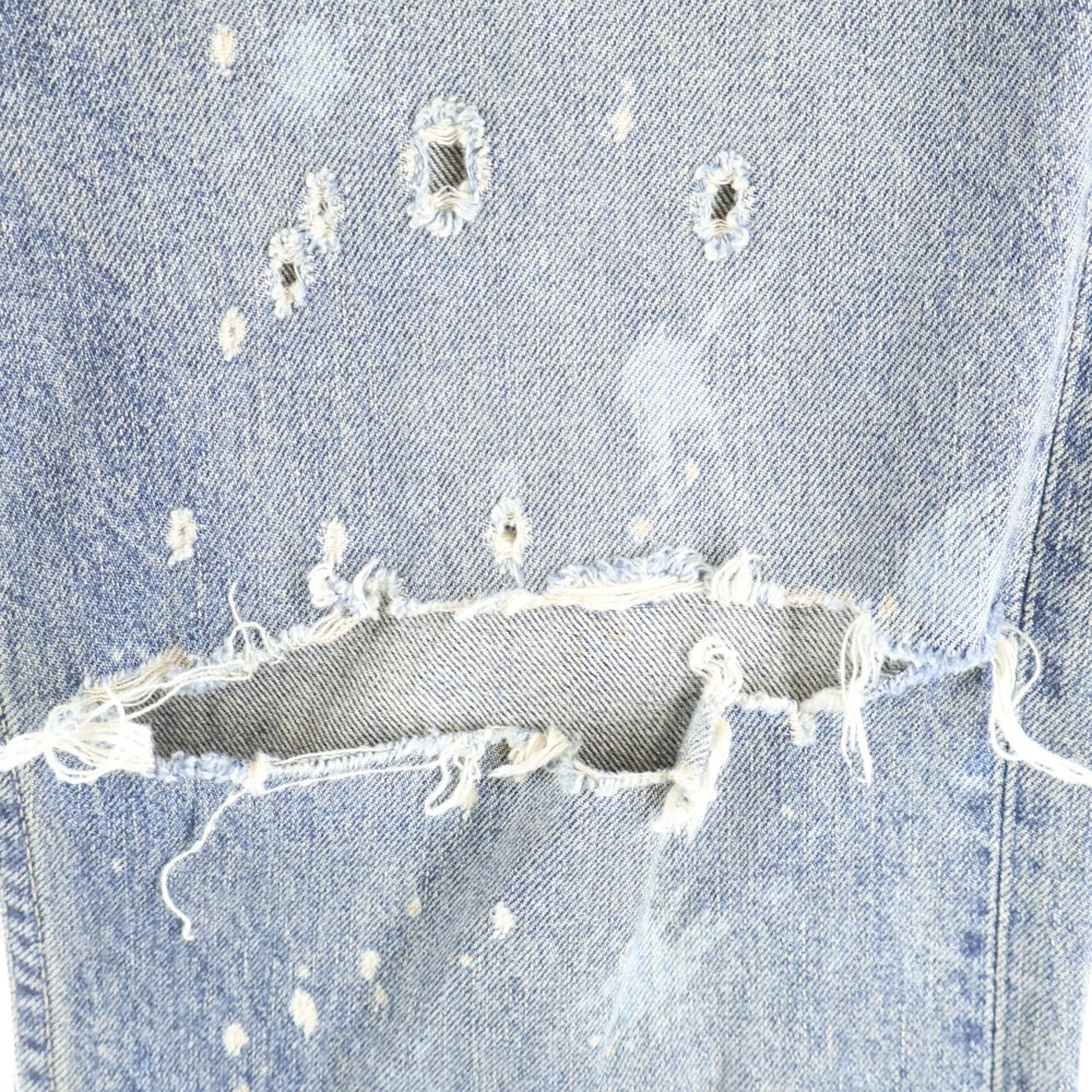 DAIRIKU(ダイリク) Damage Stright Denim Pants ダメージストレートデニムパンツ インディゴ 24SS D9
