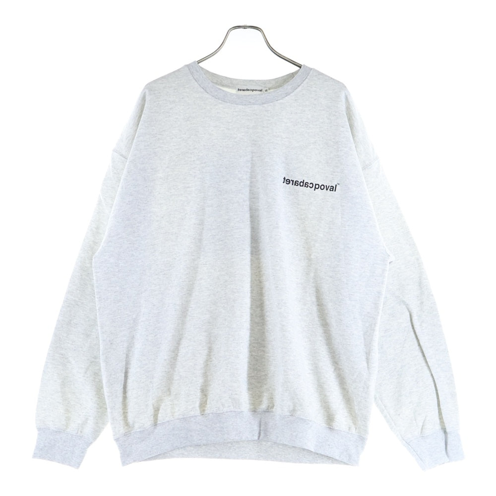CABARET POVAL(キャバレーポバール) Schloss Crewneck クルーネックスウェットトレーナー グレー