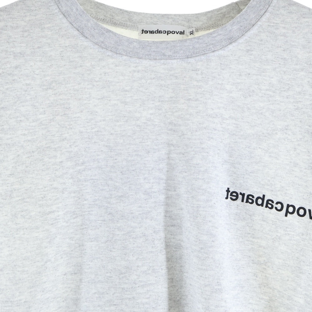 CABARET POVAL(キャバレーポバール) Schloss Crewneck クルーネックスウェットトレーナー グレー