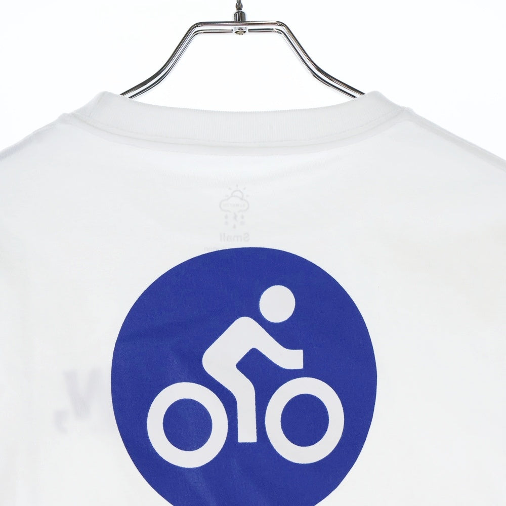 BBS BARBER SAKOTA(バーバーサコタ) ×ALWAYTH ×WAKE SAPPORO bicycle Long Sleeve Tshirt オールウェイズ ウェイク札幌 バイシクルプリント ロングスリーブTシャツ ホワイト