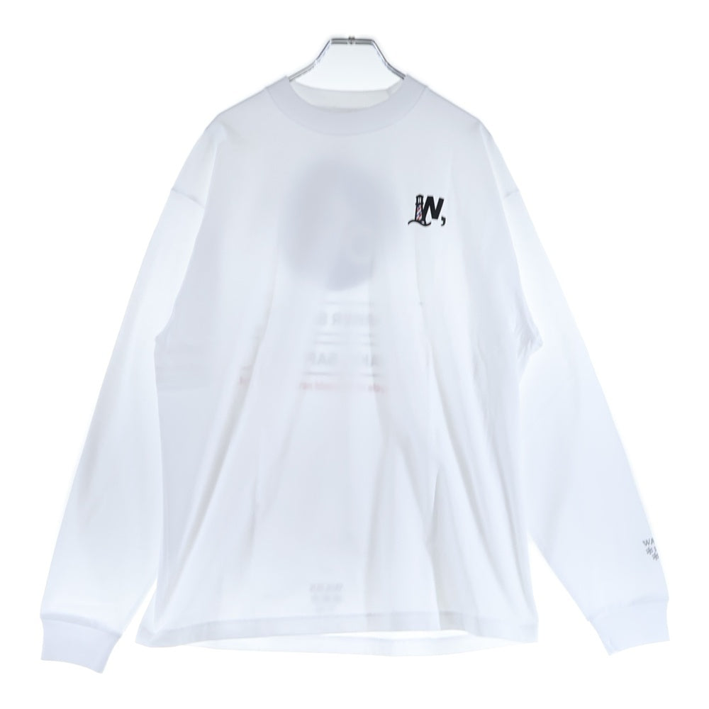 BBS BARBER SAKOTA(バーバーサコタ) ×ALWAYTH ×WAKE SAPPORO bicycle Long Sleeve Tshirt オールウェイズ ウェイク札幌 バイシクルプリント ロングスリーブTシャツ ホワイト