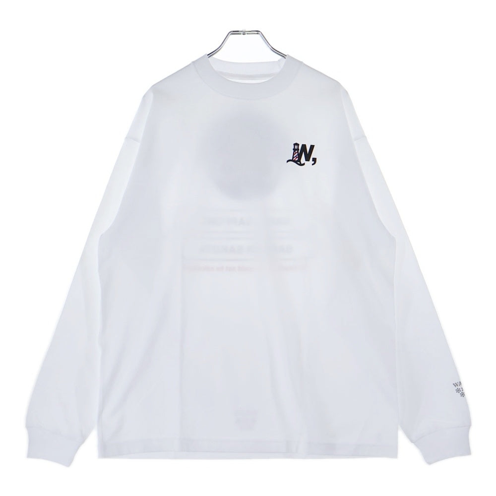 BBS BARBER SAKOTA(バーバーサコタ) ×ALWAYTH ×WAKE SAPPORO bicycle Long Sleeve Tshirt オールウェイズ ウェイク札幌 バイシクルプリント ロングスリーブTシャツ ホワイト