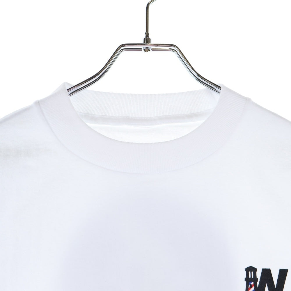 BBS BARBER SAKOTA(バーバーサコタ) ×ALWAYTH ×WAKE SAPPORO bicycle Long Sleeve Tshirt オールウェイズ ウェイク札幌 バイシクルプリント ロングスリーブTシャツ ホワイト