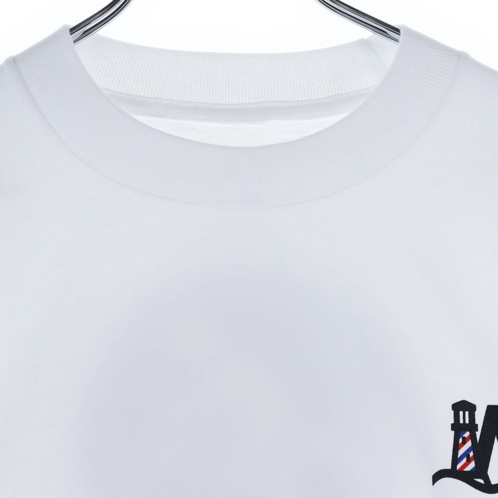 BBS BARBER SAKOTA(バーバーサコタ) ×ALWAYTH ×WAKE SAPPORO bicycle Long Sleeve Tshirt オールウェイズ ウェイク札幌 バイシクルプリント ロングスリーブTシャツ ホワイト