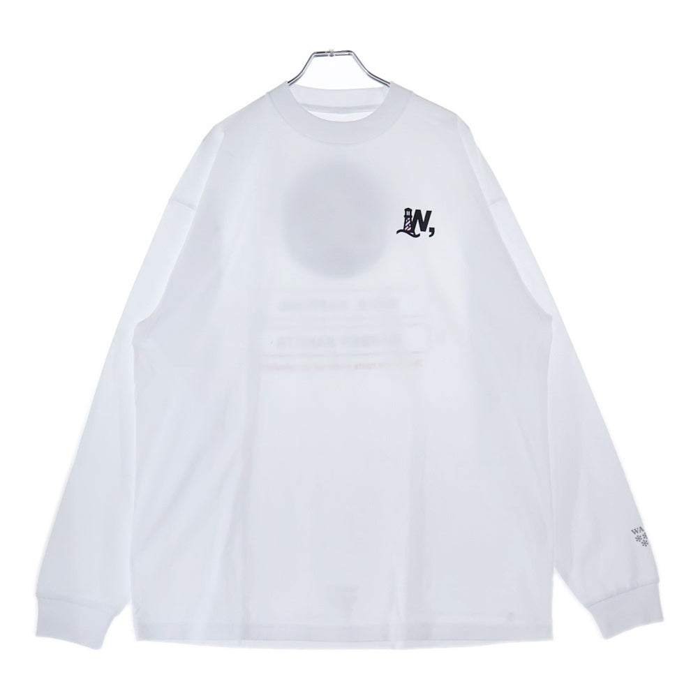 BBS BARBER SAKOTA(バーバーサコタ) ×ALWAYTH ×WAKE SAPPORO bicycle Long Sleeve Tshirt オールウェイズ ウェイク札幌 バイシクルプリント ロングスリーブTシャツ ホワイト