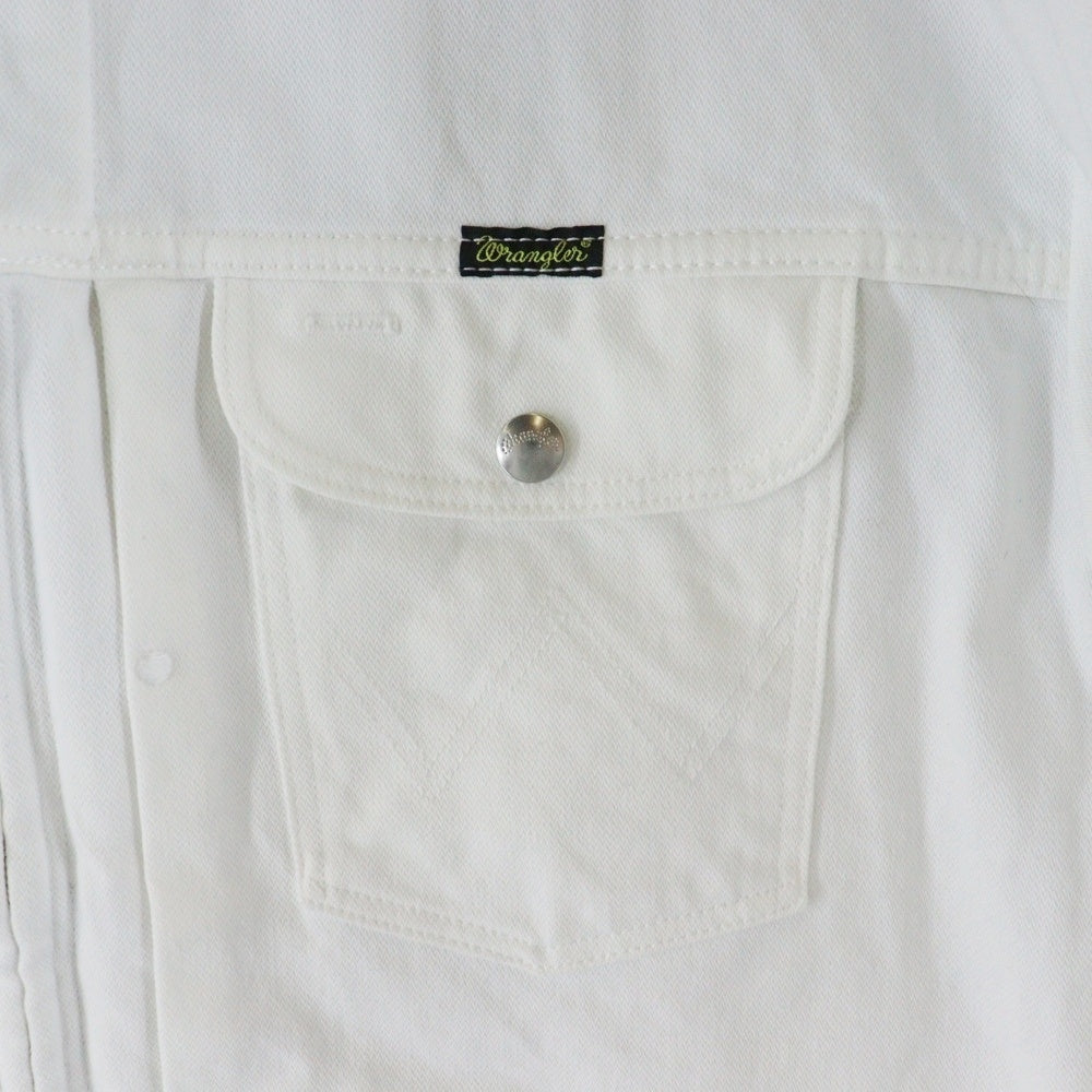 WACKO MARIA(ワコマリア) 23AW ×WRANGLER DENIM TRUCKER JACKET ラングラー デニムトラッカージャケット ホワイト 23FW-WMO-WG01