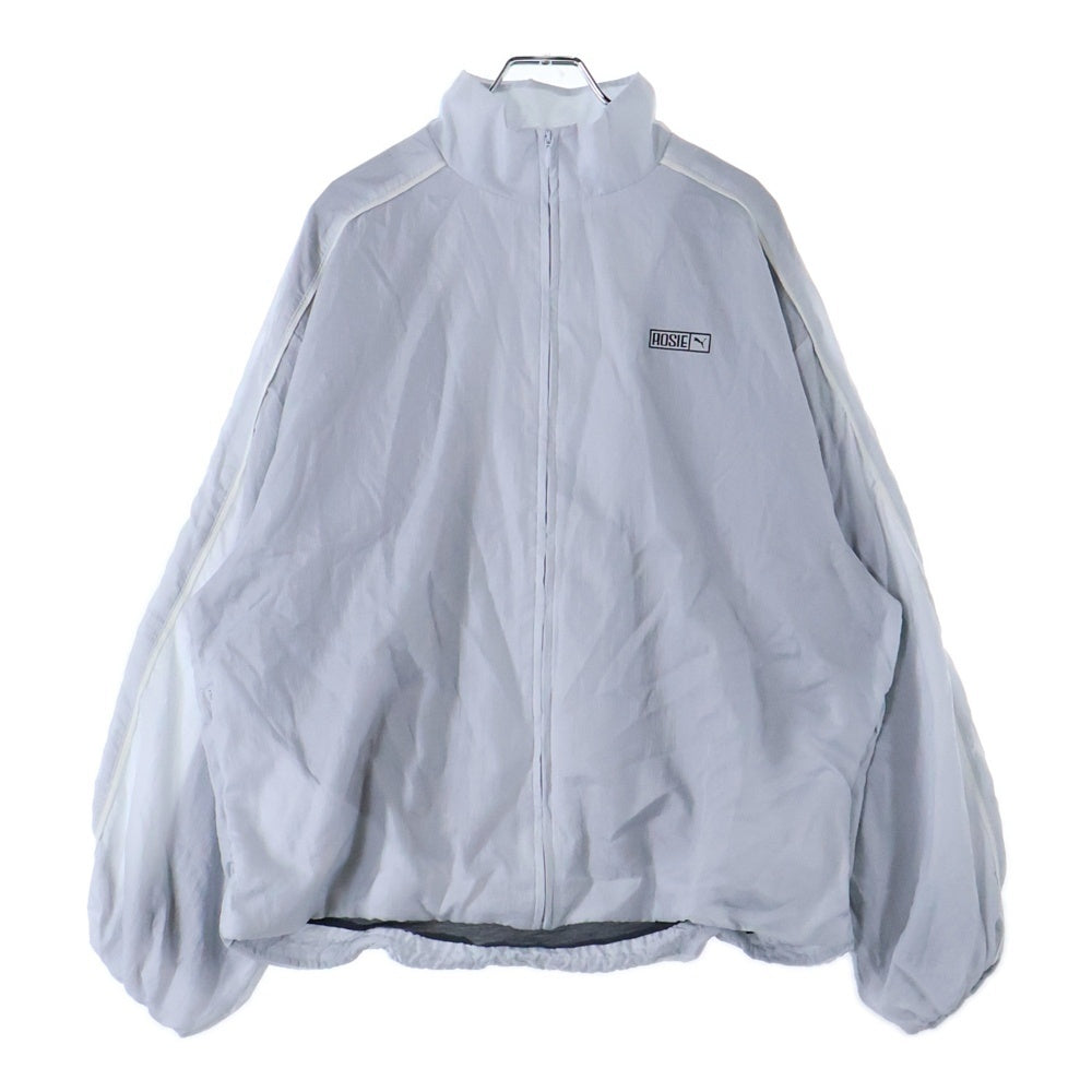 PUMA(プーマ) ×ROSE T7 OVERSIZED TRACK JACKET ロゼ オーバーサイズ ジップアップ ナイロントラックジャケット グレー 633793-32