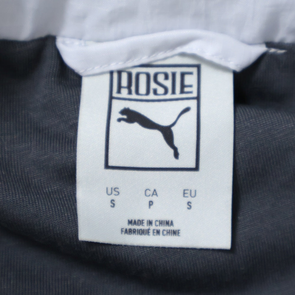 PUMA(プーマ) ×ROSE T7 OVERSIZED TRACK JACKET ロゼ オーバーサイズ ジップアップ ナイロントラックジャケット グレー 633793-32