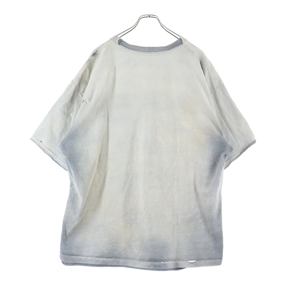 RIVINGTON roi Rebis(リヴィントンロイレビス ) GARDENER WASH T-SHIRT ガーデナー ウォッシュ加工 胸ロゴTシャツ 半袖クルーネックカットソー グレー