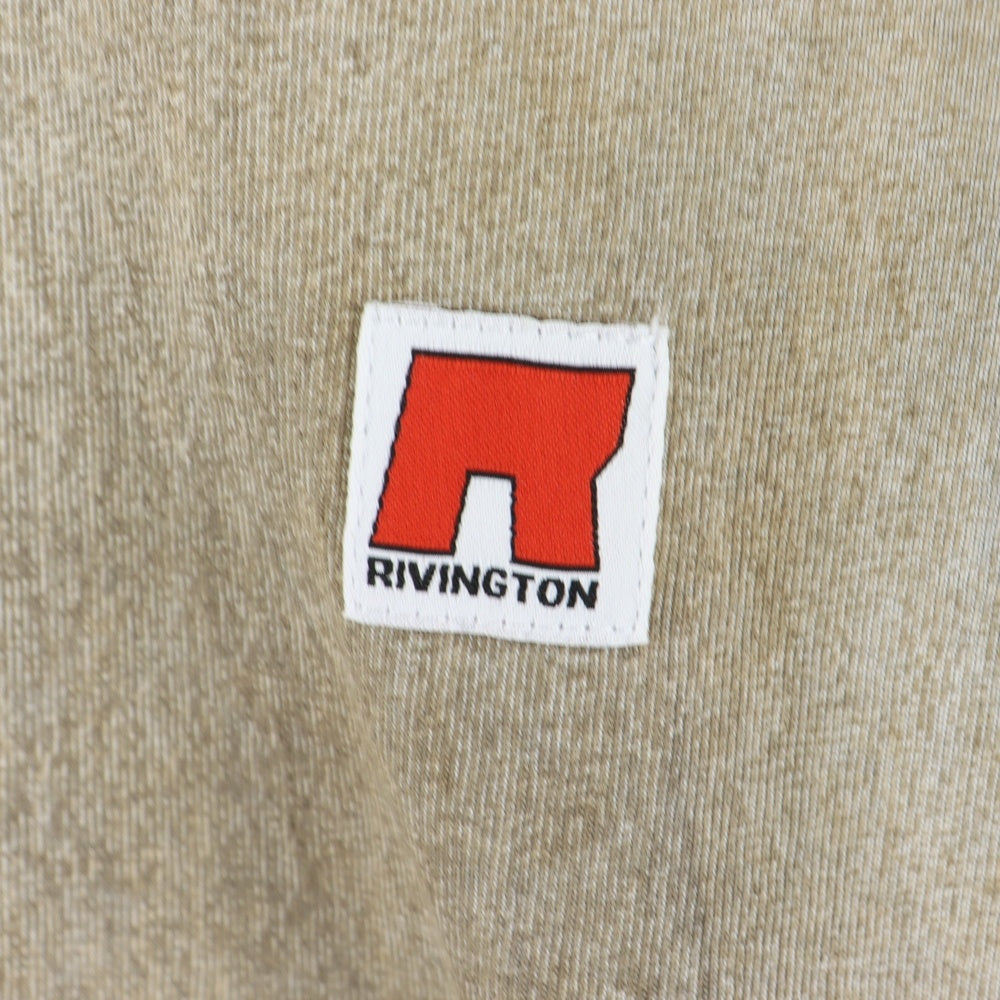 RIVINGTON roi Rebis(リヴィントンロイレビス ) GARDENER WASH T-SHIRT ガーデナー ウォッシュ加工 胸ロゴTシャツ 半袖クルーネックカットソー グレー