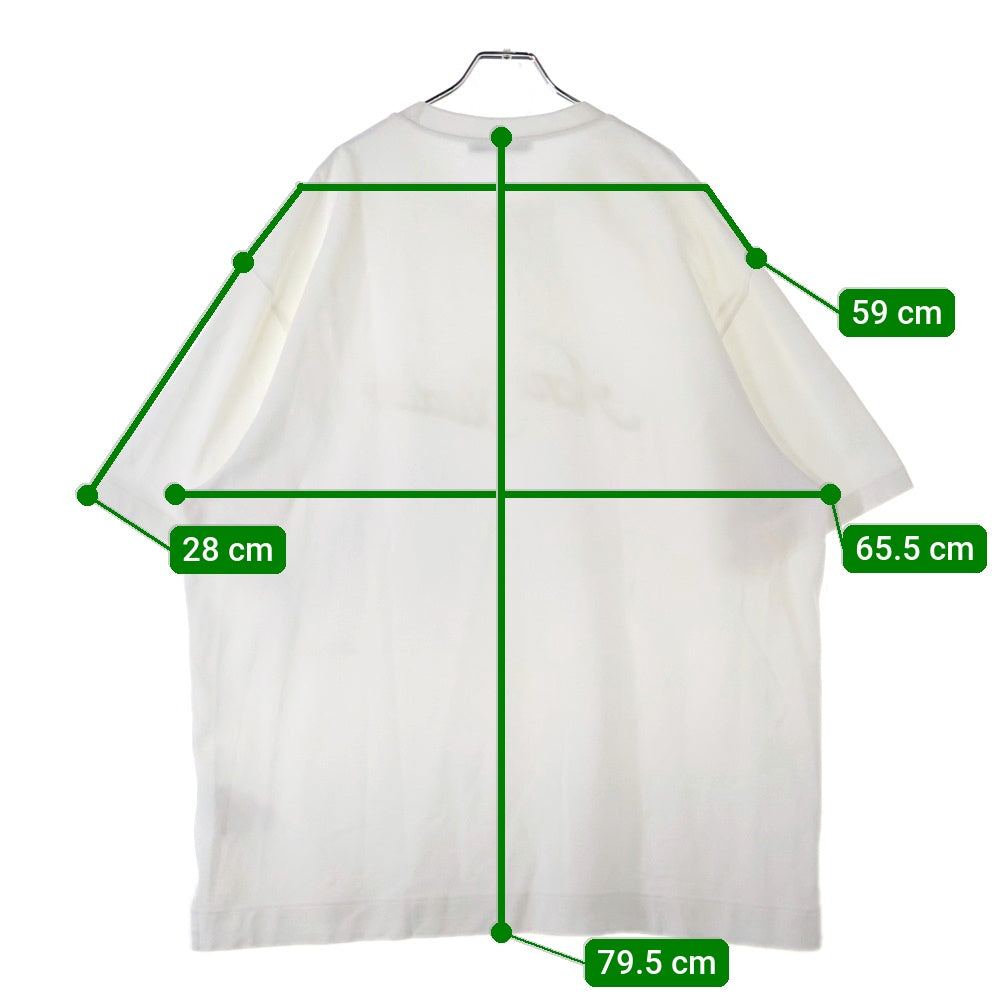 Acne Studios(アクネ ストゥディオズ) 25SS ロゴ刺繍 クルーネック 半袖Tシャツ カットソー ホワイト FN-UX-TSHI000121