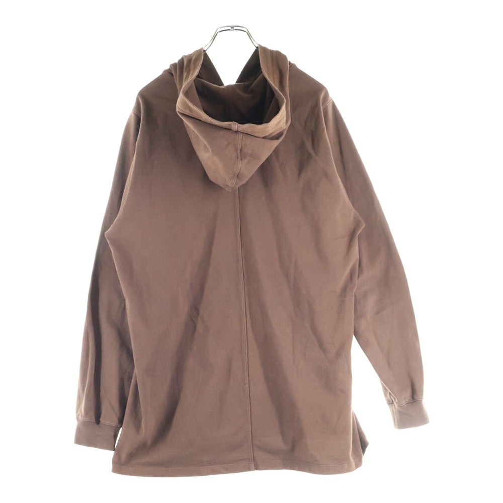 Rick Owens(リックオウエンス) 23AW ドローコード コットン プルオーバーパーカー ブラウン RU02C7285‐BA