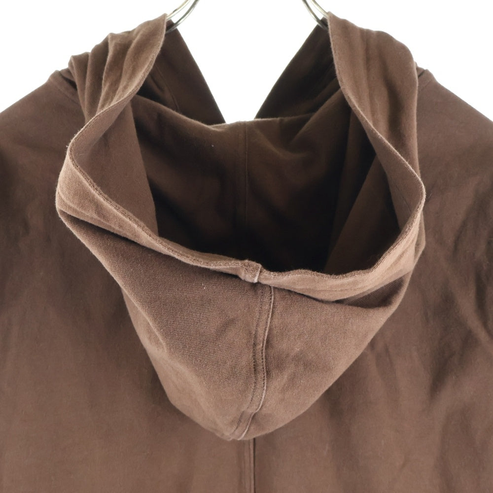 Rick Owens(リックオウエンス) 23AW ドローコード コットン プルオーバーパーカー ブラウン RU02C7285‐BA