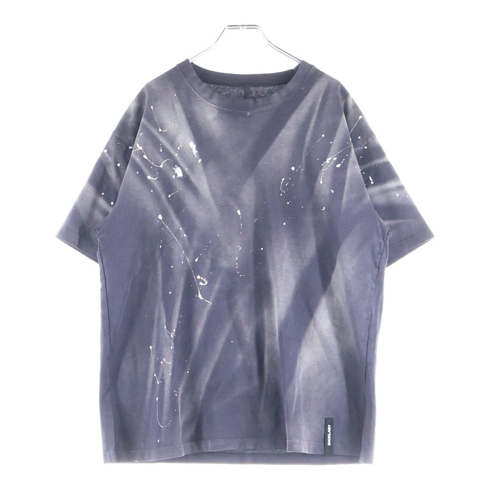 ISAMU KATAYAMA BACKLASH(イサムカタヤマバックラッシュ) COTTON PIGMENT COLOR T-SHIRT ハイゲージ天竺 クルーネック半袖Tシャツ カットソー ブラック 2159-01