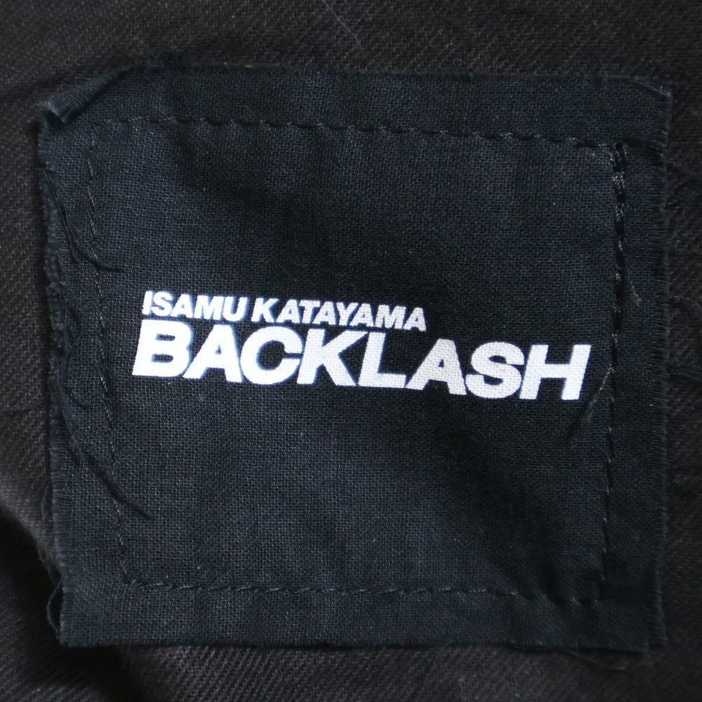 ISAMU KATAYAMA BACKLASH(イサムカタヤマバックラッシュ) SUPER STRETCH DOBBY CLOTH SARROUEL SKINNY PANTS スーパーストレッチ コットン サルエルスキニーパンツ ブラウン 2131-02
