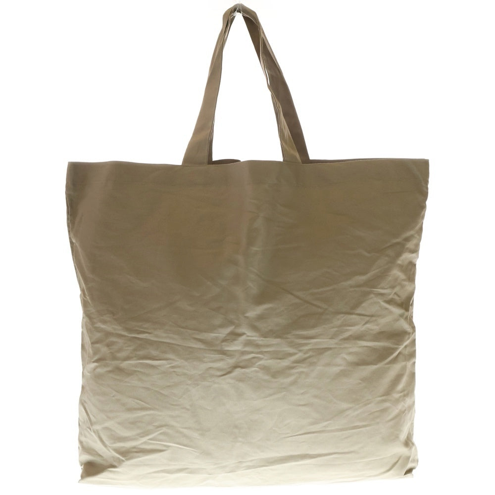 ISAMU KATAYAMA BACKLASH(イサムカタヤマバックラッシュ) ロゴプリント ラージ トートバッグ ベージュ