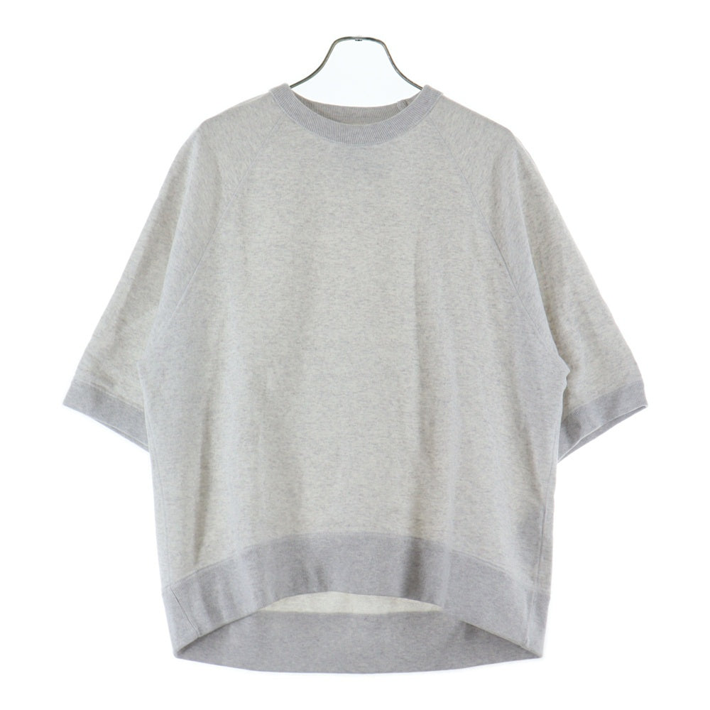 NO BRAND(ノーブランド) N/07 エヌゼロナナ RAGLAN SHORT SLEEVE TOPS ラグラン ショートスリーブ トップス 半袖スウェット グレー