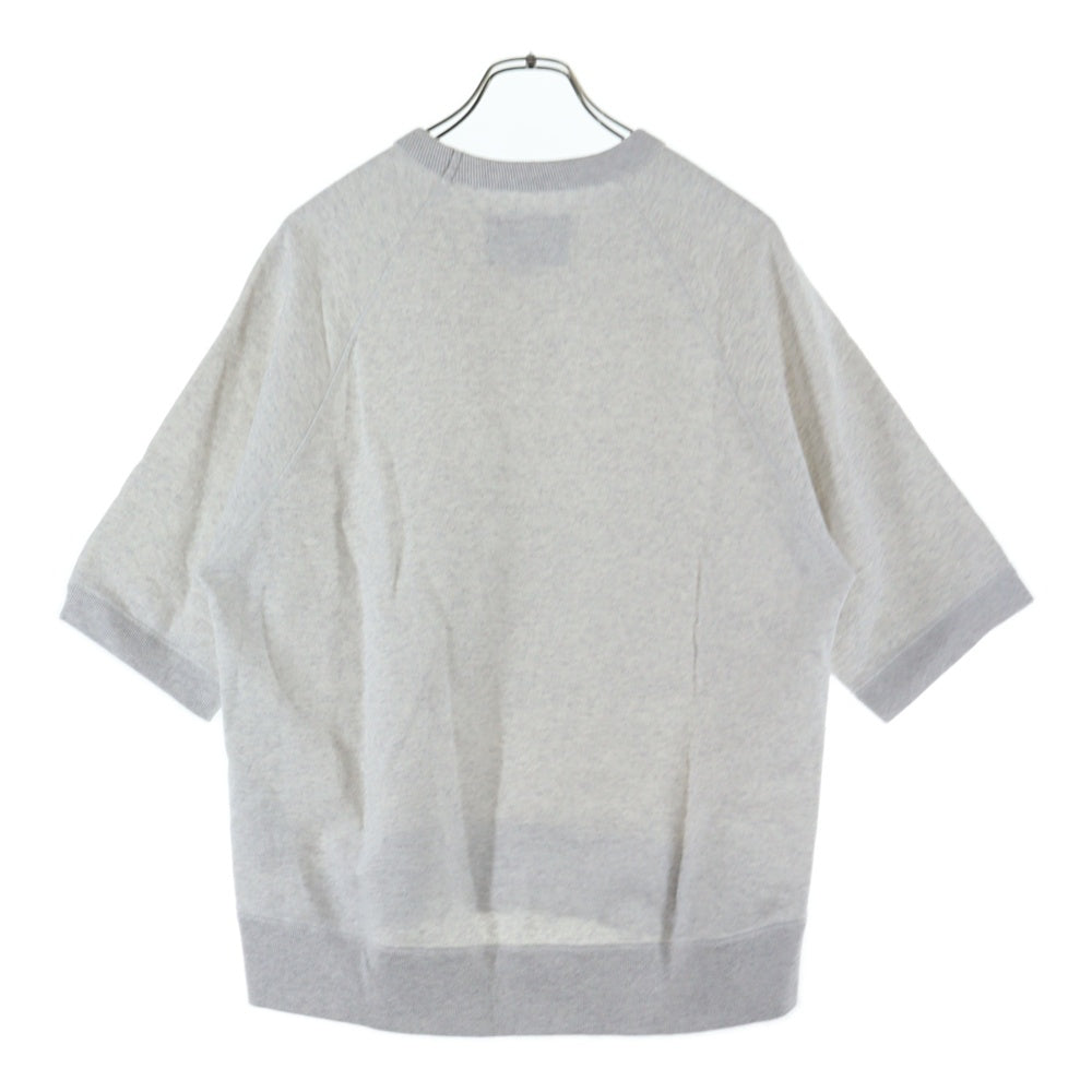 NO BRAND(ノーブランド) N/07 エヌゼロナナ RAGLAN SHORT SLEEVE TOPS ラグラン ショートスリーブ トップス 半袖スウェット グレー