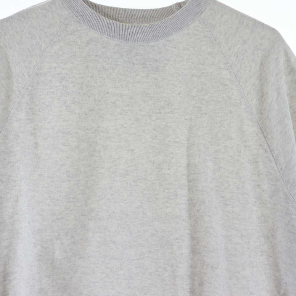 NO BRAND(ノーブランド) N/07 エヌゼロナナ RAGLAN SHORT SLEEVE TOPS ラグラン ショートスリーブ トップス 半袖スウェット グレー