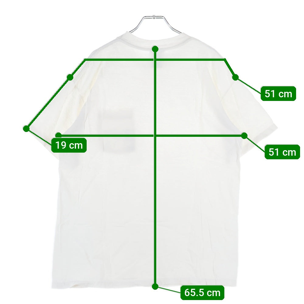 READY MADE(レディメイド) 24SS SS T-SHIRT POCKET ロゴプリント ポケットTシャツ 半袖カットソー ホワイト RE-CO-WH-00-00-277