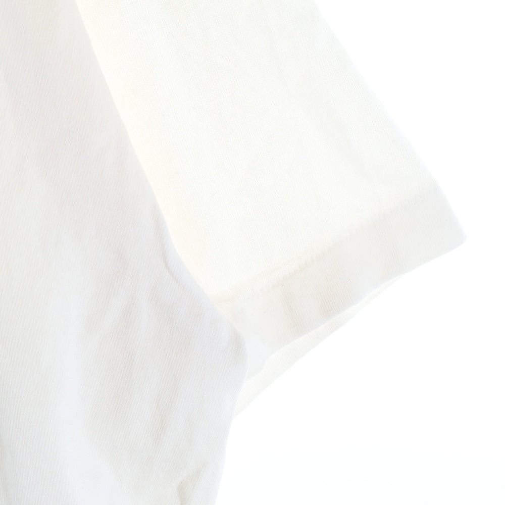 SAINT MICHAEL(セントマイケル) 25AW SS TEE/SAINT/WHITE ロゴプリントTシャツ 半袖カットソー ホワイト SM-HR1-0000-018