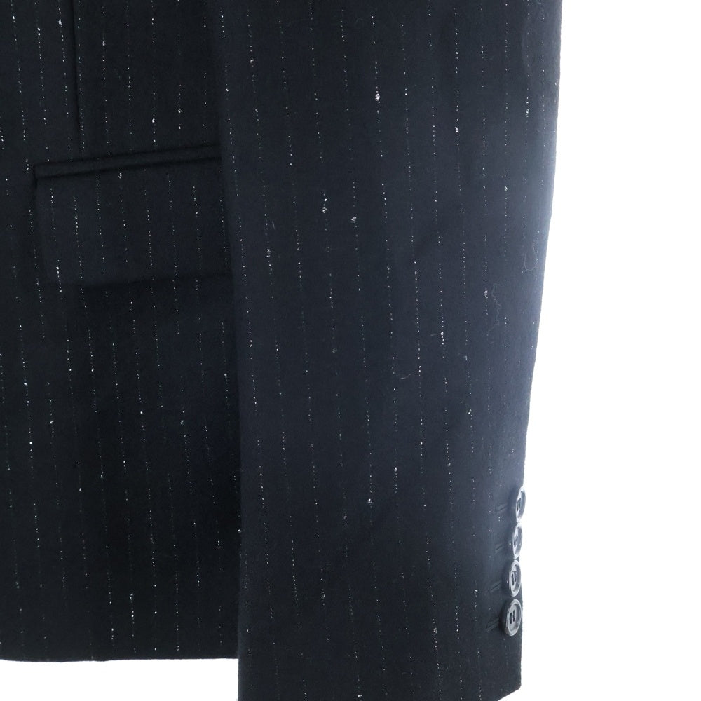 SAINT LAURENT PARIS(サンローランパリ) ラメストライプ 1B テーラードジャケット ブラック 577745 Y030V