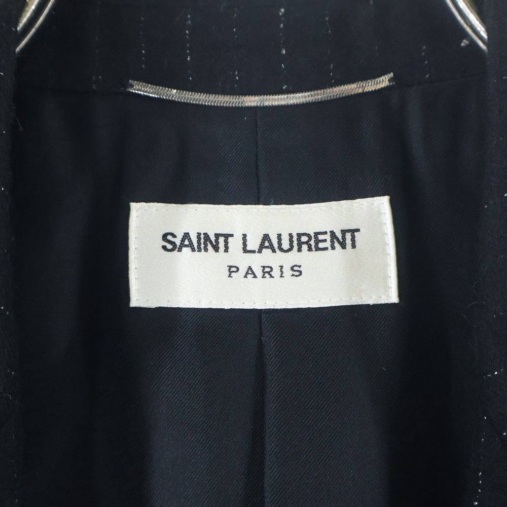 SAINT LAURENT PARIS(サンローランパリ) ラメストライプ 1B テーラードジャケット ブラック 577745 Y030V